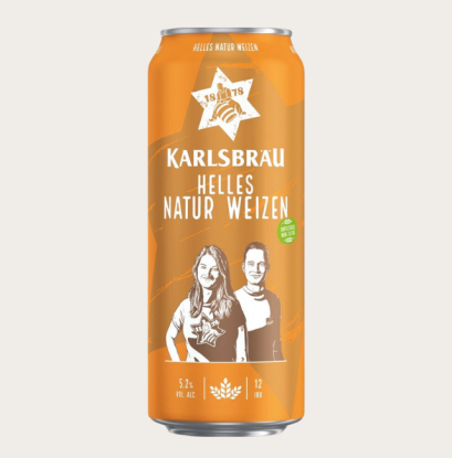 Karlsbräu Helles Natur Weizen 500ml.