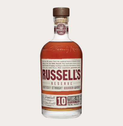 Russell's Reserve 10 Year Bourbon 750ml.