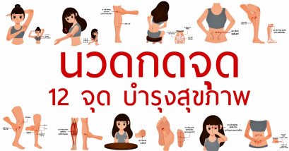 นวดกดจุดด้วยตนเอง 12 จุดอายุวัฒนะ
