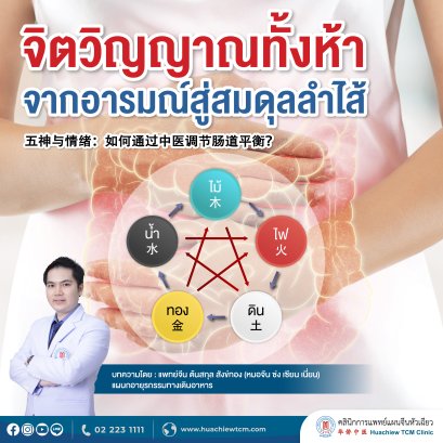 จิตวิญญาณทั้งห้า: จากอารมณ์สู่สมดุลลำไส้