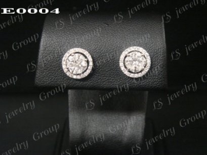 ต่างหูเพชร Heart & Arrow