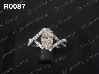 แหวนเพชร Marquise Shape