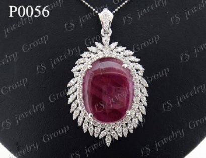 จี้ทับทิมพม่าธรรมชาติ