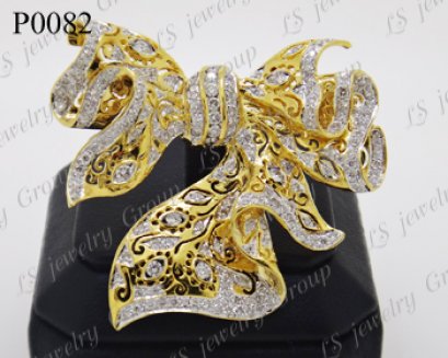 เข็มกลัดเพชร Heart & Arrow - รัชเชี่ยน