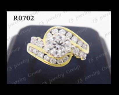 แหวนเพชรแบบแฟนซี (Diamonds Ring) เพชร Heart&Arrow - Russian Cut