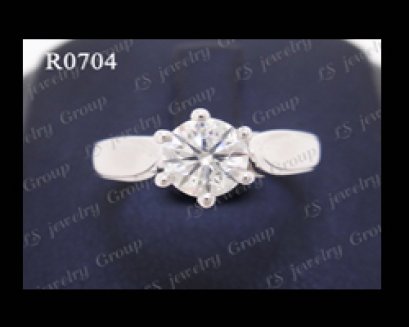 แหวนเพชรชู (Diamonds Ring) เพชร Heart&Arrow - Russian Cut