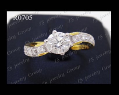 แหวนเพชรชู (Diamonds Ring) เพชร Heart&Arrow - Russian Cut