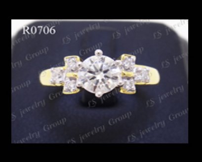 แหวนเพชรชู (Diamonds Ring) เพชร Heart&Arrow - Russian Cut