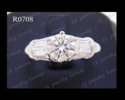 แหวนเพชรชู (Diamonds Ring) เพชร Heart&Arrow - Russian Cut