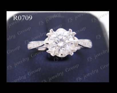 แหวนเพชรชู (Diamonds Ring) เพชร Heart&Arrow - Russian Cut