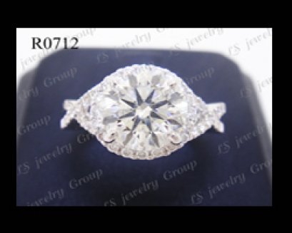 แหวนเพชรล้อม (Diamonds Ring) เพชร Heart&Arrow - Russian Cut