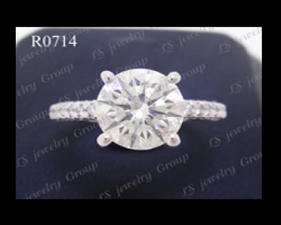 แหวนเพชรชู (Diamonds Ring) เพชร Heart&Arrow - Russian Cut