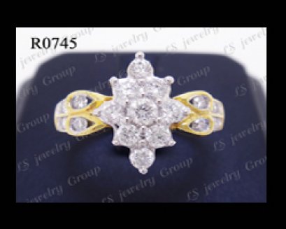 แหวนเพชรแบบแฟนซี (Diamonds Ring) เพชร Heart & Arrow - Russian Cut