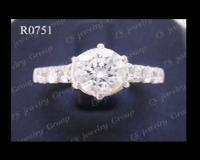 แหวนเพชรชู (Diamonds Ring) เพชร Heart & Arrow - Russian Cut