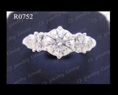 แหวนเพชรชู (Diamonds Ring) เพชร Heart & Arrow - Russian Cut