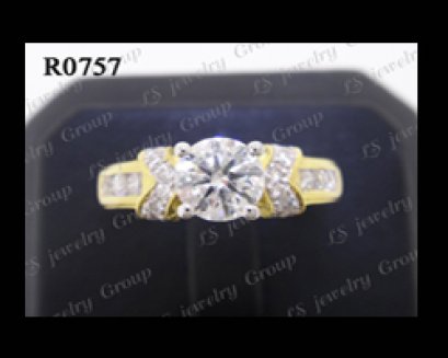 แหวนเพชรชู (Diamonds Ring) เพชร Heart & Arrow - Russian Cut