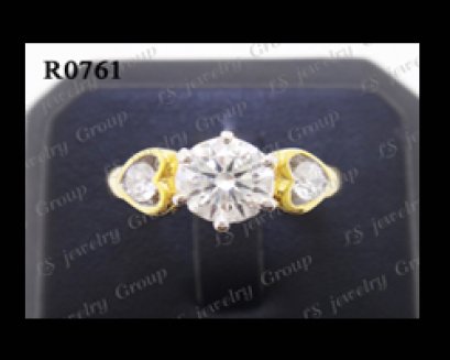 แหวนเพชรชู (Diamonds Ring) เพชร Heart & Arrow - Russian Cut