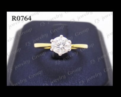 แหวนเพชรชู (Diamond Ring) เพชร Heart & Arrow - Russian Cut