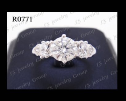 แหวนเพชร (Diamonds Ring) เพชร Heart & Arrow - Russian Cut