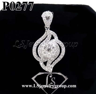 จี้เพชรแท้ธรรมชาติ 1.80 Ct. น้ำ100-99% เพชรแท้ธรรมชาติ H&amp;A-รัชเชี่ยนคัท 79 เม็ด  ทองคำเปอร์เซ็นต์สูงสุด หนัก 6.00 g.