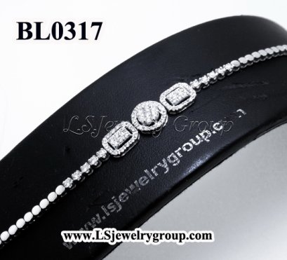 สร้อยข้อมือเพชรแท้ธรรมชาติ (Natural Diamonds) 1.35 Ct.