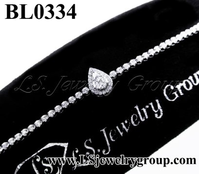 สร้อยข้อมือเพชรแท้ธรรมชาติ (Natural Diamonds) 0.95 Ct.