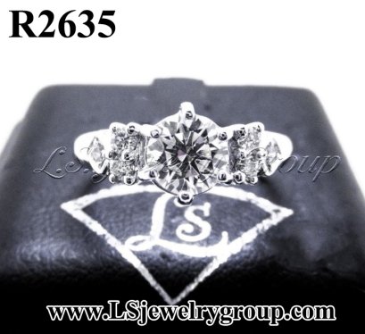 แหวนเพชรแท้ธรรมชาติ (Natural Diamonds) 0.84 Ct.