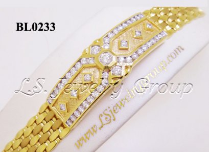 เลสข้อมือเพชรสอด 3.20 Ct. เพชร H&amp;A