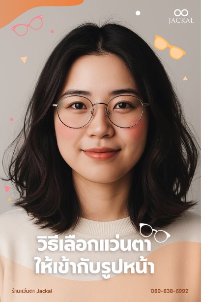 เสริมลุคให้ดูดี รวมวิธีเลือกแว่นให้เข้ากับกรอบใบหน้า | ร้านแว่นตา Jackal เชียงใหม่