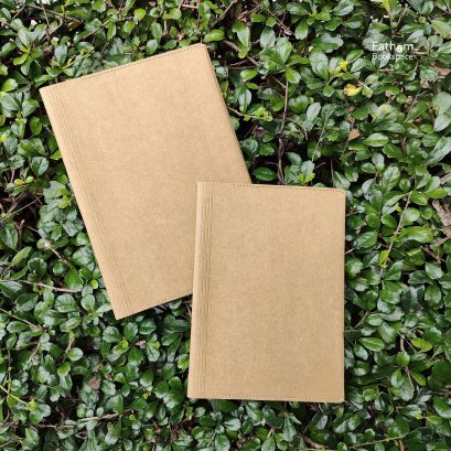 Book Cover : Tan / Folio /  ปกหนังสือกันน้ำ  ผลิตจากกระดาษทำความสะอาดได้