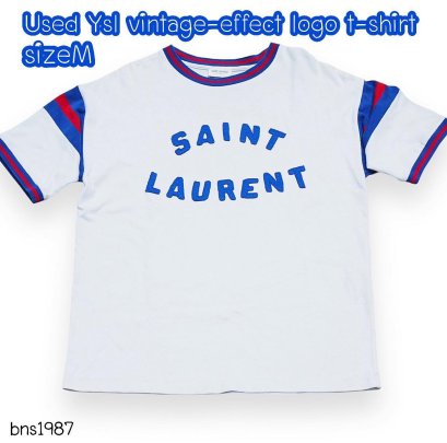 YSL SHIRT WHITE/BLUE SIZEM