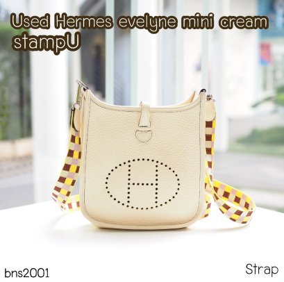 Hermes EVELYNE MINI CREAM STAMPU