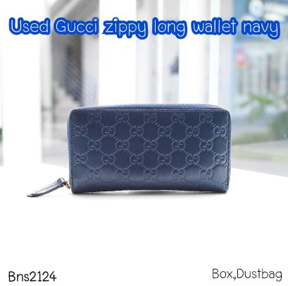 Gucci LONG WALLET ZIPPY NAVY