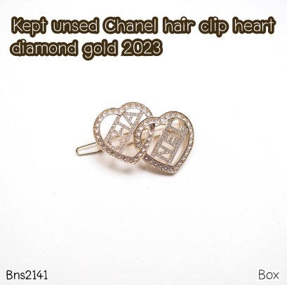 Chanel HAIR CLIP HEART DIAMOND GOLD 2023
