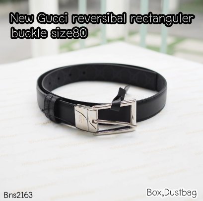Gucci BELT REVERSIBEL RECTANGULAR BUCKLE SIZE80