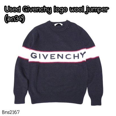 Givenchy LOGO WOOL JUMPER IN BLACK