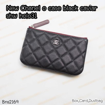 Chanel O CASE BLACK CAVAIR SHW HOLO31