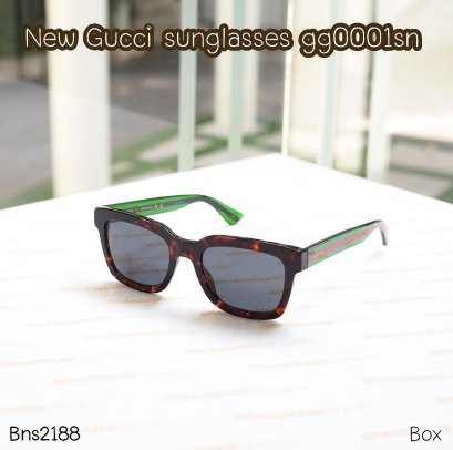 Gucci SUNGLASSES ลายกระ ขาเขียวแดง