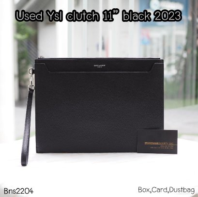YSL CLUTCH 11” BLACK 2023