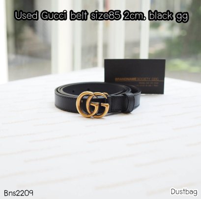 Gucci BELT SIZE85 2CM. GG GOLD