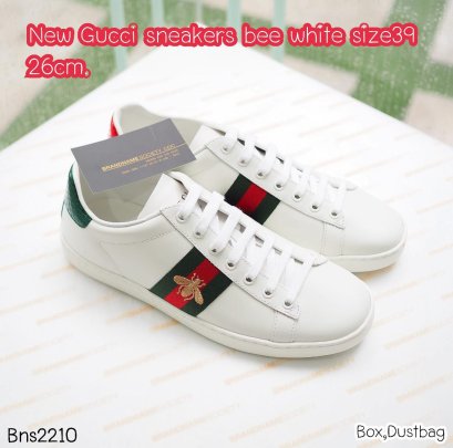 Gucci SNEAKERS BEE WHITE SIZE39