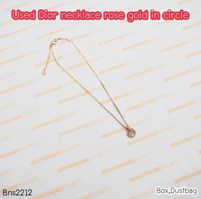 Dior NECKLACE ROSEGOLD CD IN CIRCLE
