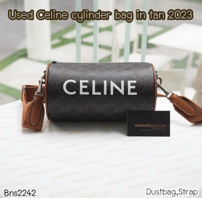 Celine CYLINDER BAG IN TRIOMPHE CANVAS 2023