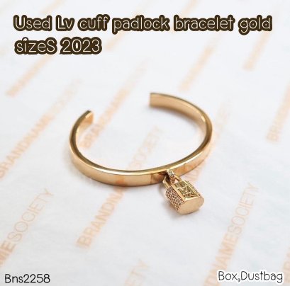 Louis Vuitton BRACELET SIZE S GOLD 2023