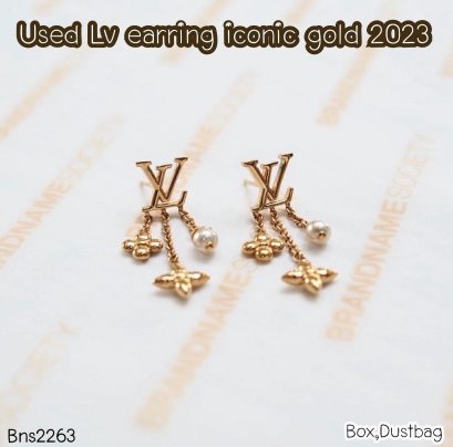 Louis Vuitton ICONIC EARRINGS GOLD 2023
