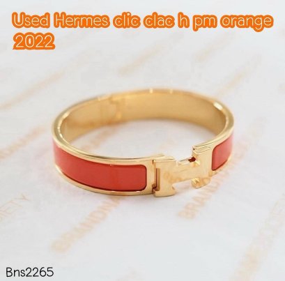 Hermes CLIC H BRACELET ORANGE 2022