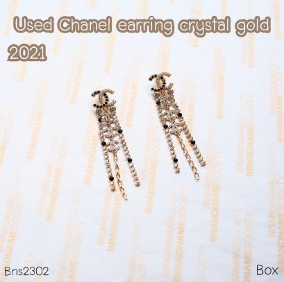 Chanel EARRING CRYSTAL GOLD 2021