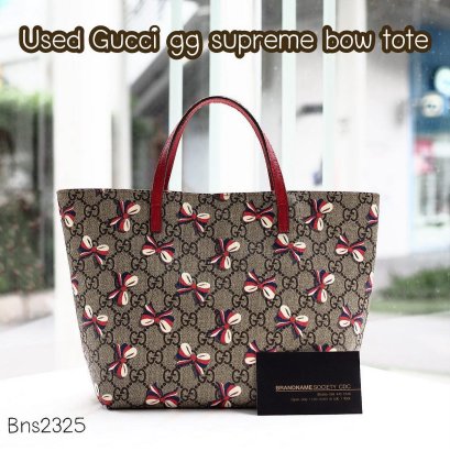 Gucci GG SUPREME BOW TOTE