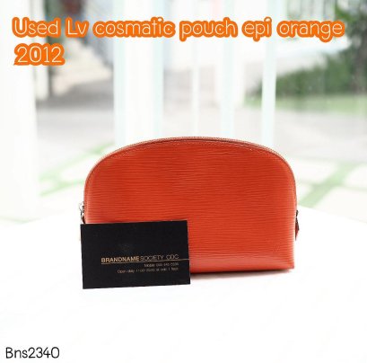 Louis Vuitton COSMATIC POUCH BAG EPI ORANGE 2012