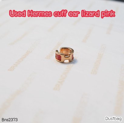 Hermes CUFF EARRING EXOTIC RED